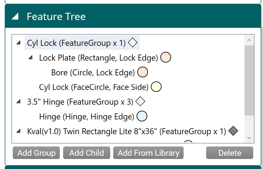 Feature tree